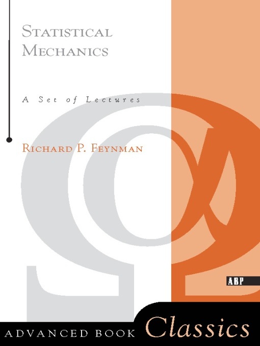 Title details for Statistical Mechanics by Richard P. Feynman - Available